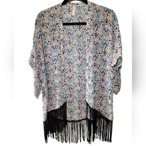 Bikini coverup with tassels